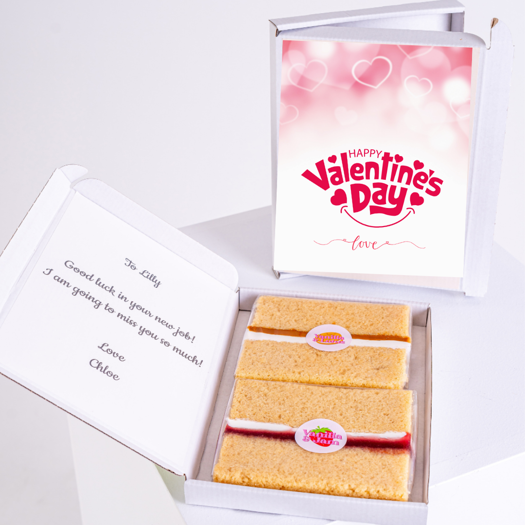Valentine's Day cake gift box for Lilly, with message & 47_0d6ca265