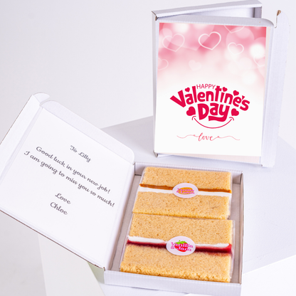 Valentine's Day cake gift box for Lilly, with message & 47_0d6ca265