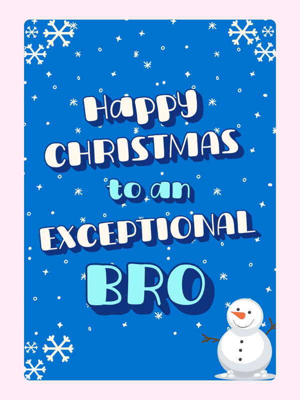Exceptional Bro Cake Card, for a brother