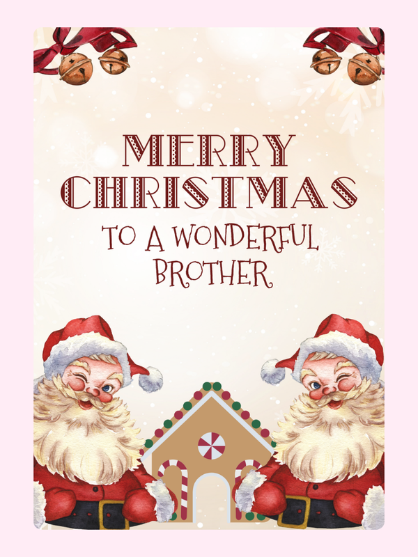 A Wonderful Brother Cake Card