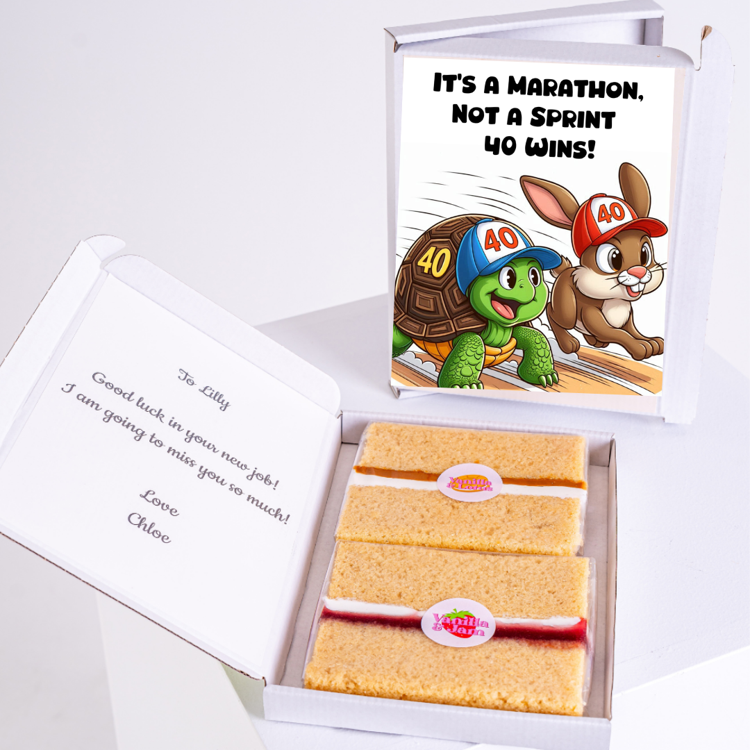 It's a Marathon, Not a Sprint with cake.