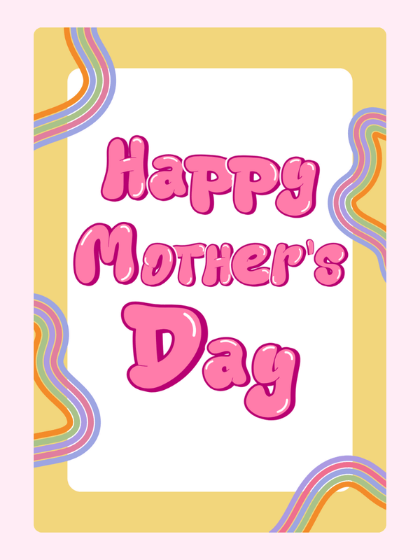 Happy Mother's Day77 Cake Card, for Mum