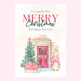 For Niece Christmas cake cards