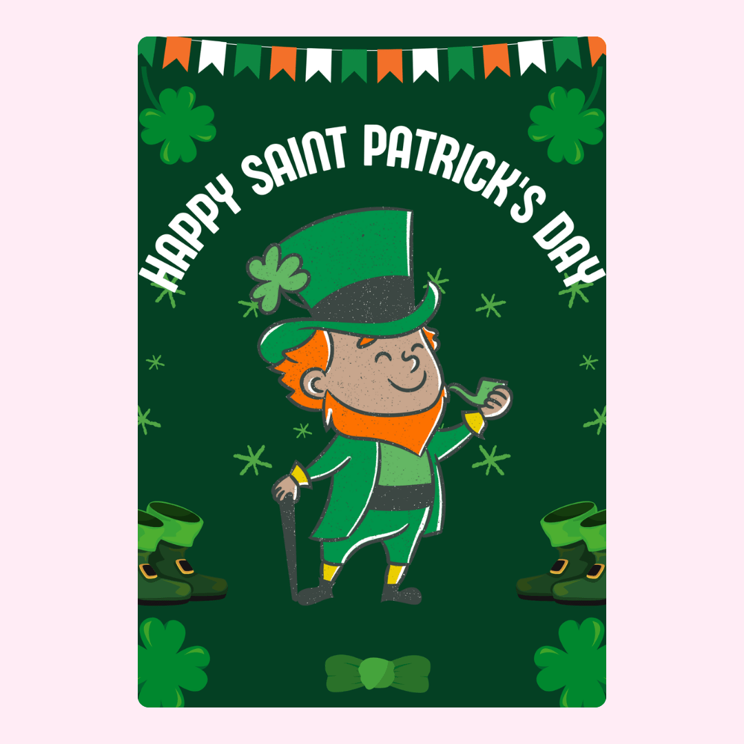 Happy Saint Patrick's Day Leprechaun Illustration