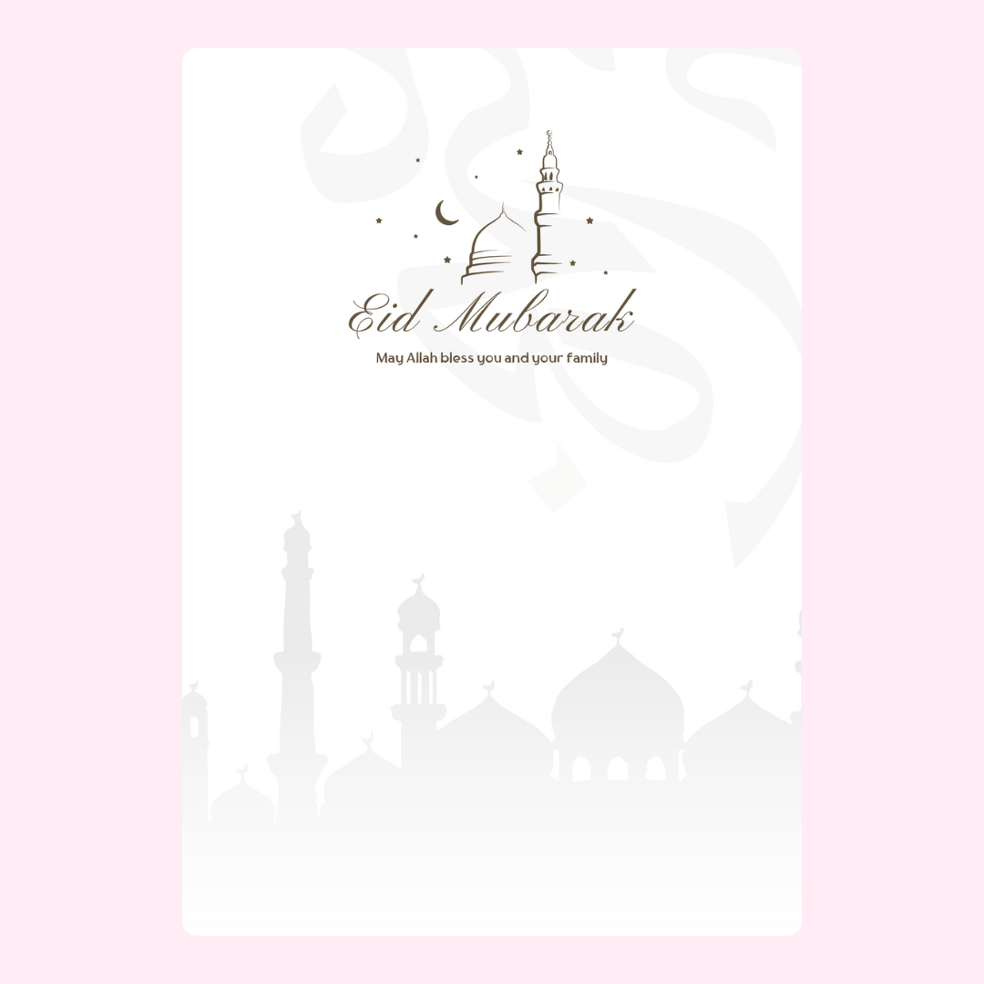 Eid Mubarak card design