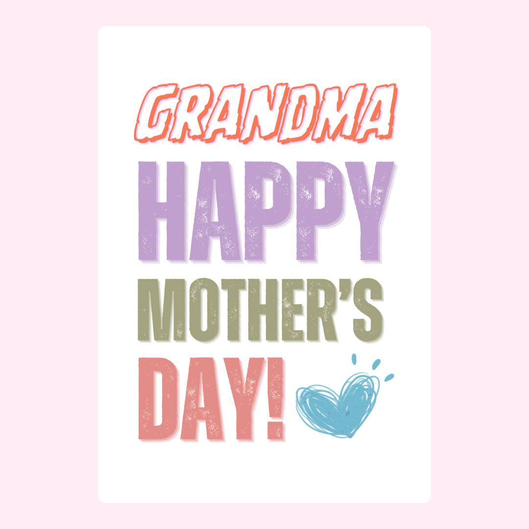 Mother's Day card for Grandma
