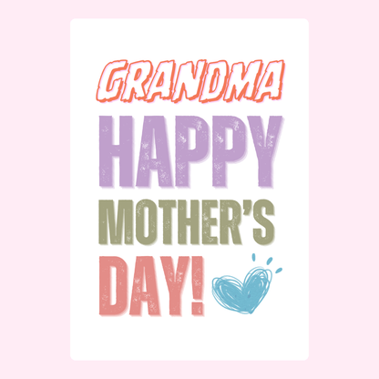 Mother's Day card for Grandma