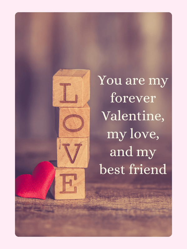 Love Blocks Forever Valentine Cake Card, for a boyfriend