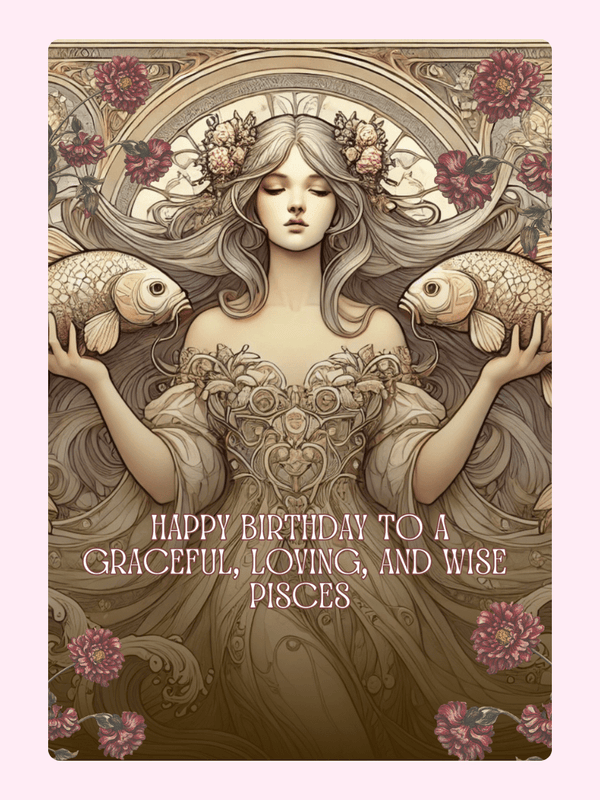 Happy Birthday To A Gracefull Cake Card