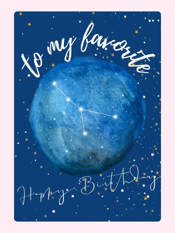 Planet Cake Card, birthday