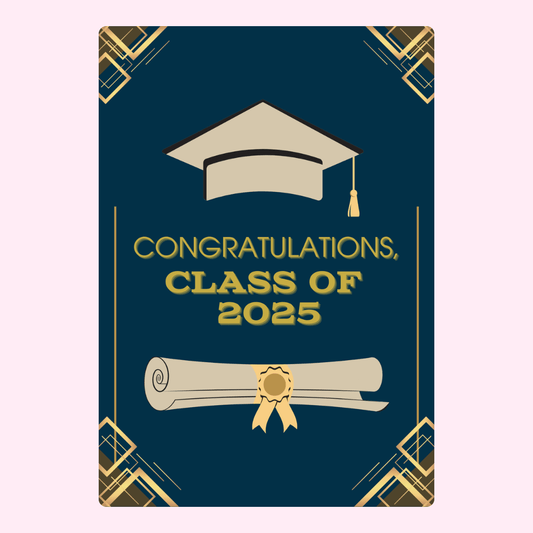 Graduation card for Class of 2025