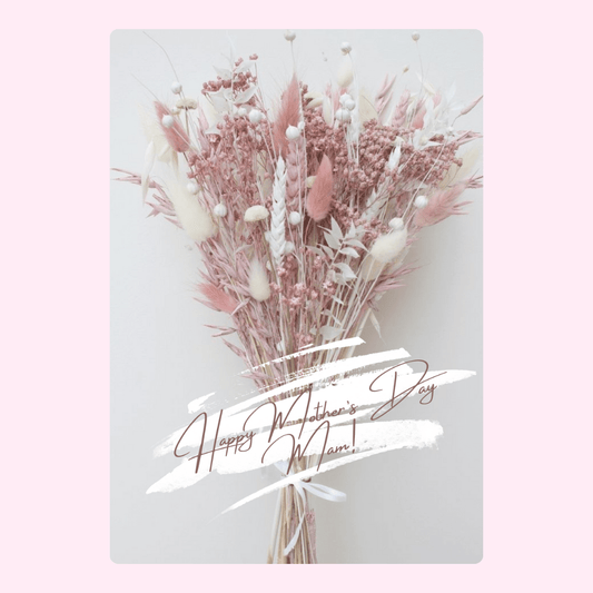 Mother's Day floral bouquet card