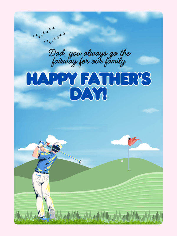 For Our Family Cake Card, Father's Day