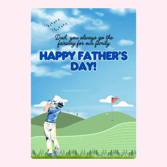 Father's Day golf card - Happy Father's Day!