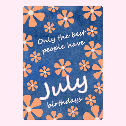 July birthday floral design