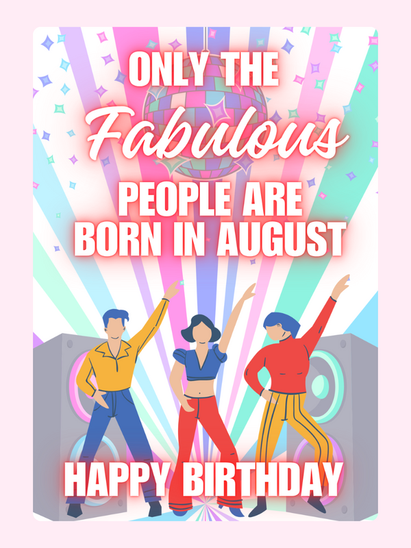 Fabulous People Cake Card, birthday