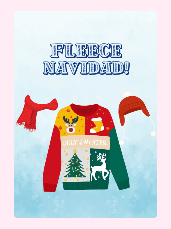 Fleece Navidad Cake Card