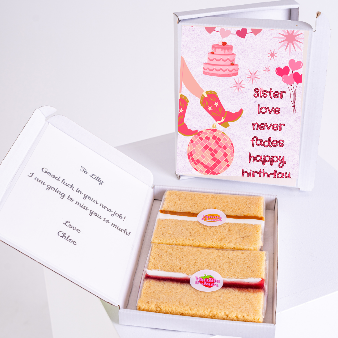 Birthday cake gift box for Lilly