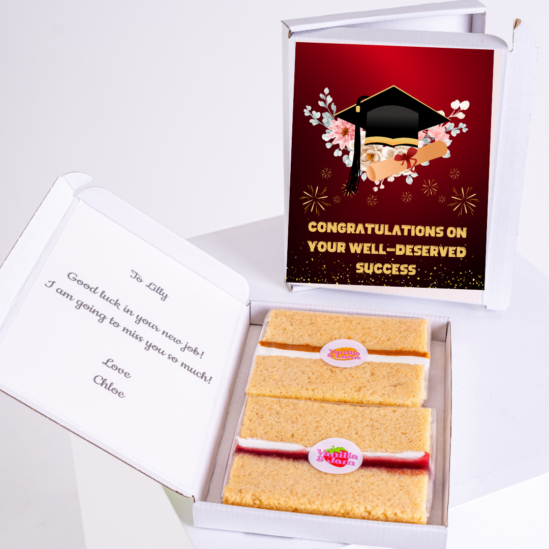 Graduation cake box for Lilly - Congratulations & Good Luck!