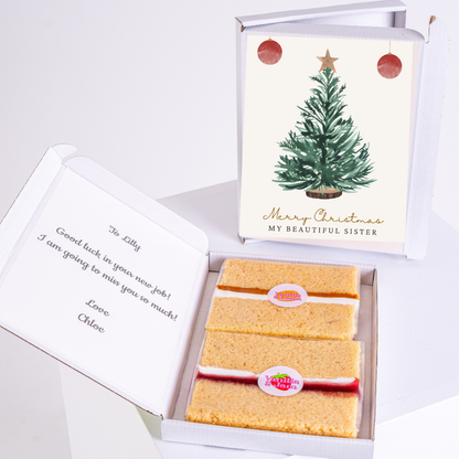 Christmas cake gift for sister
