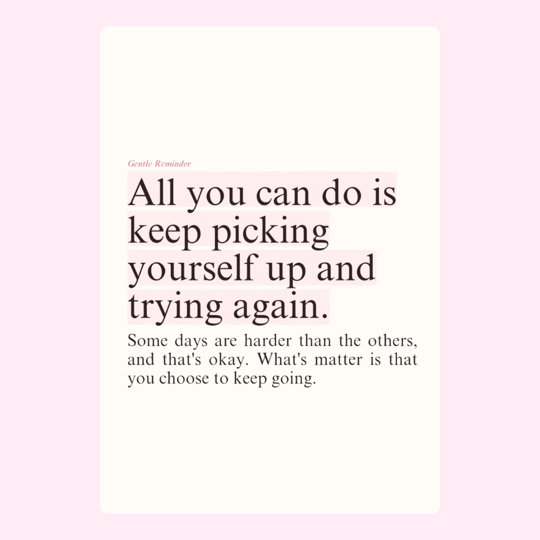 Pick Yourself and Try Again