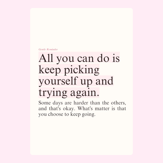 Pick Yourself and Try Again