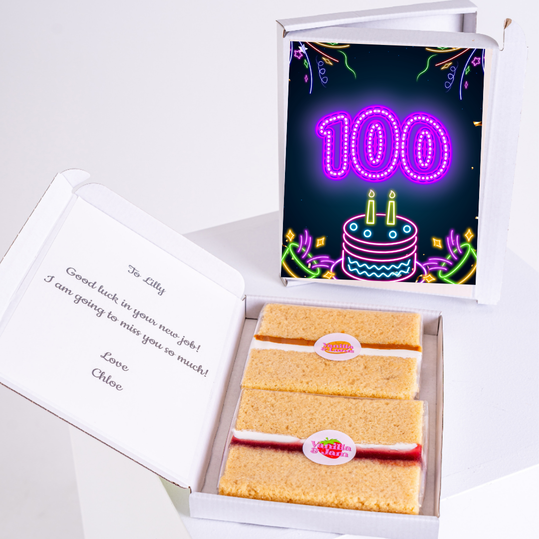 100 cake gift box for Lilly, going away card, 52_d58f4c40