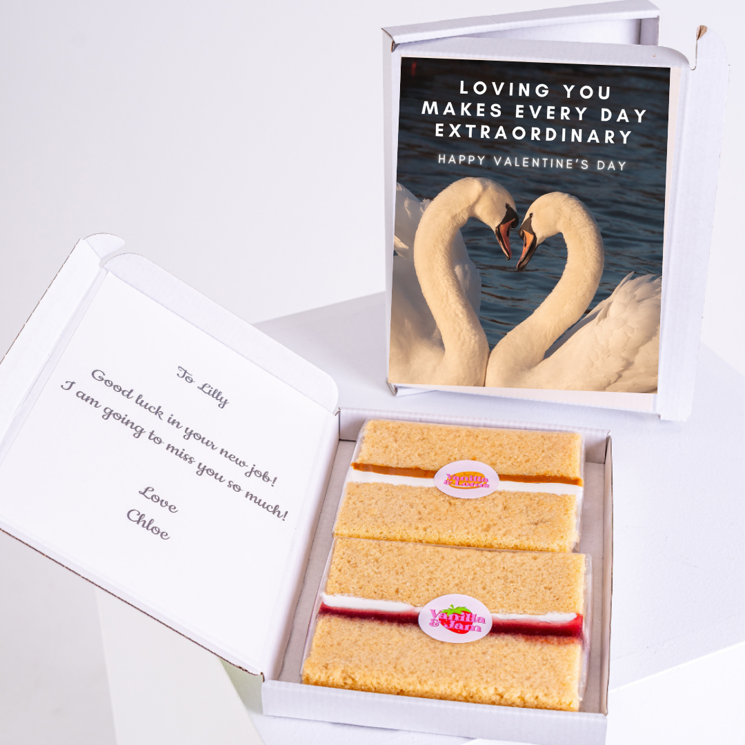 Valentine's Day gift box with cake and swan card, 54_f0fe49f8-4d40