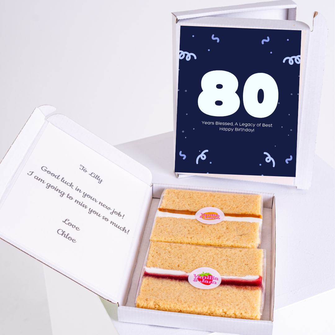 80th birthday cake & card gift box for Lilly - 55_3c44a872
