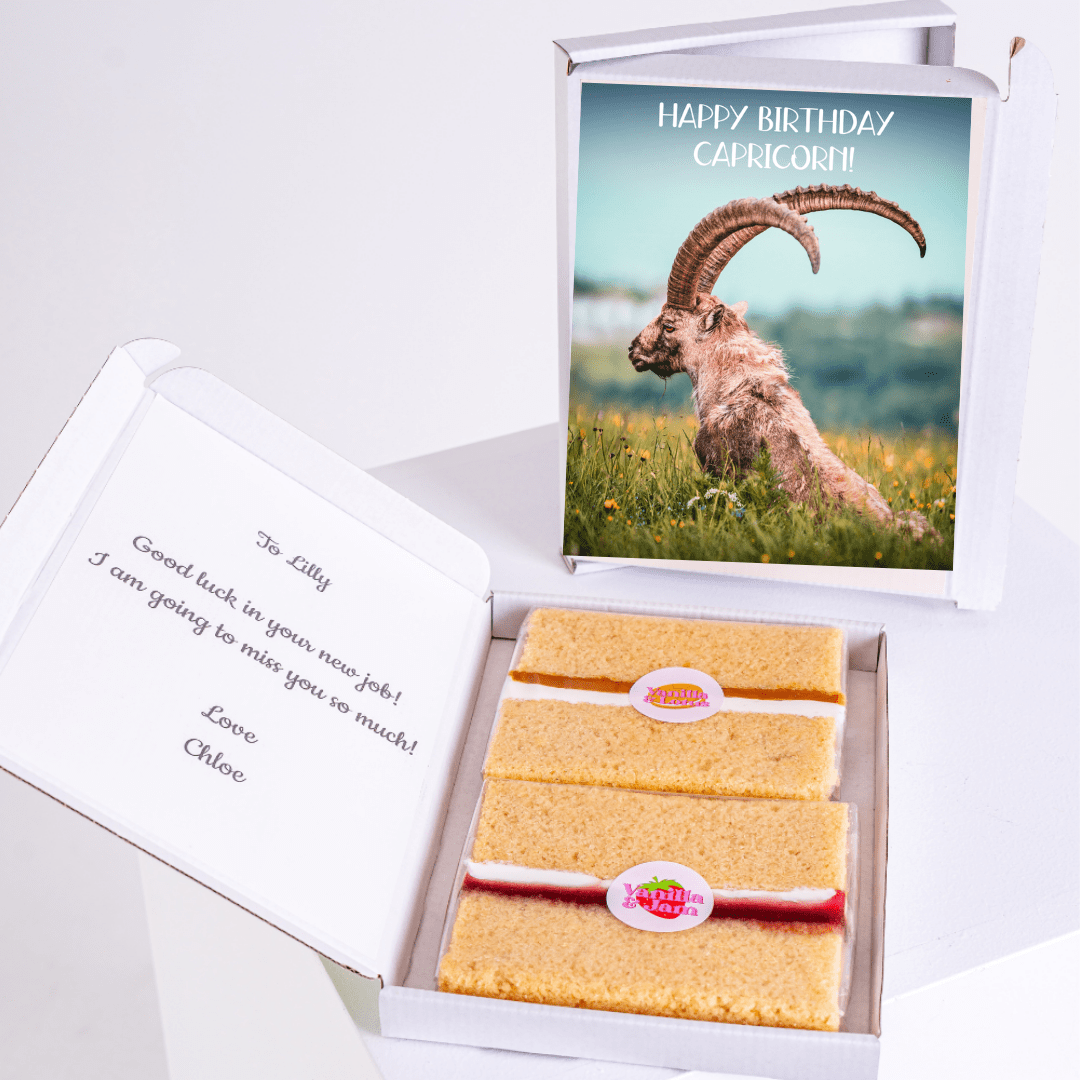 Birthday cake and Capricorn card for Lilly