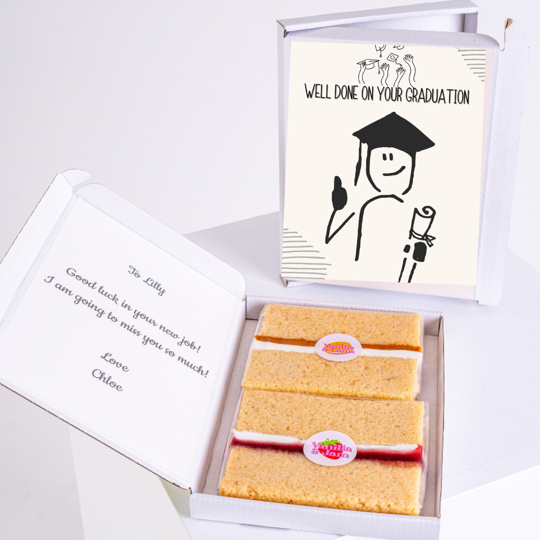 Graduation cake gift box for Lilly - Congratulations!