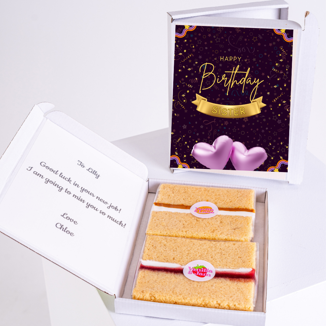Birthday cake gift box for Lilly