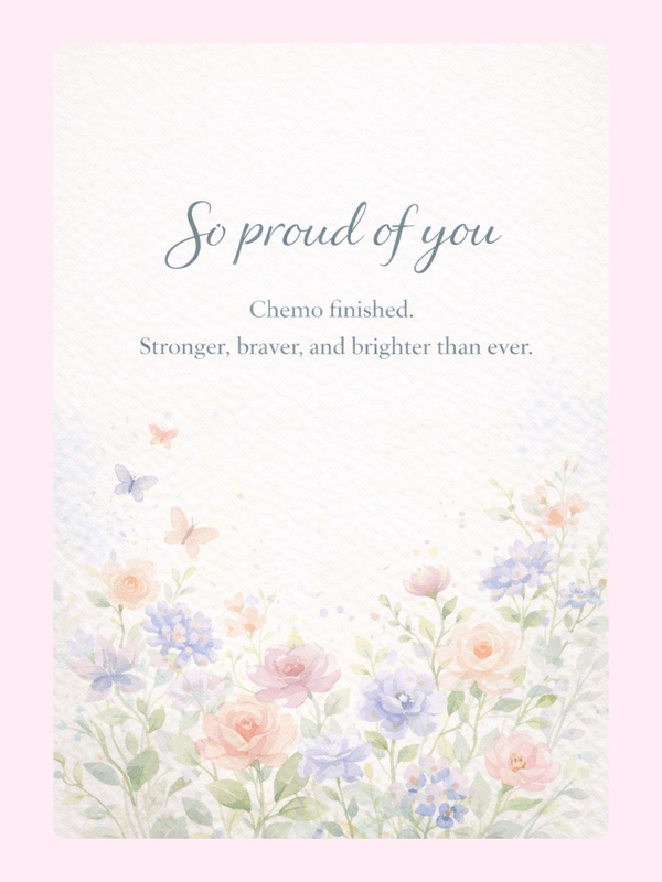 So Proud Of You Chemo Finished Cake Card