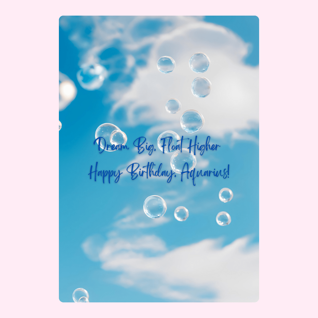 Dream big, float higher