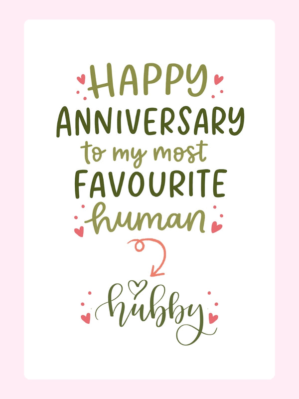 My Favourite Hubby Cake Card, for a husband