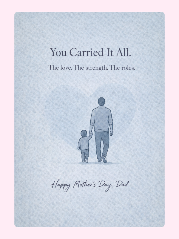 You Carried It All Dad Cake Card