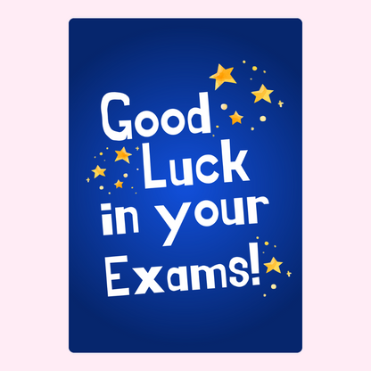 Good Luck In Your Exams (Blue)