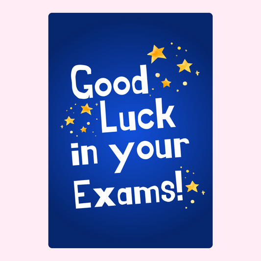 Good Luck In Your Exams (Blue)