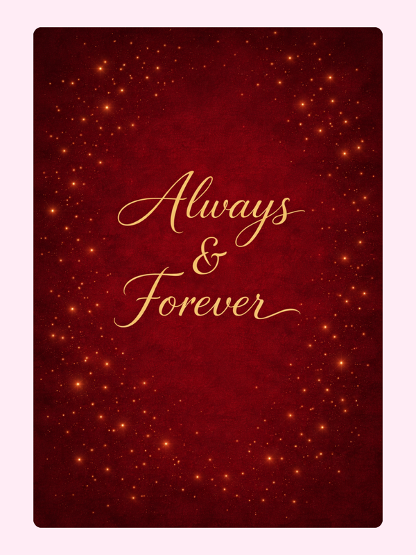 Always And Forever Red Velvet Cake Card, Valentine's Day