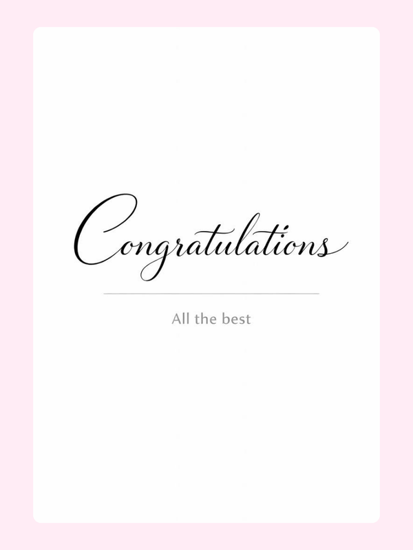 All The Best Classic Congratulations Cake Card