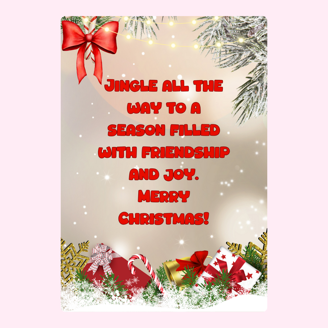 Christmas greeting with gifts and message, 5_b6416f10-4709