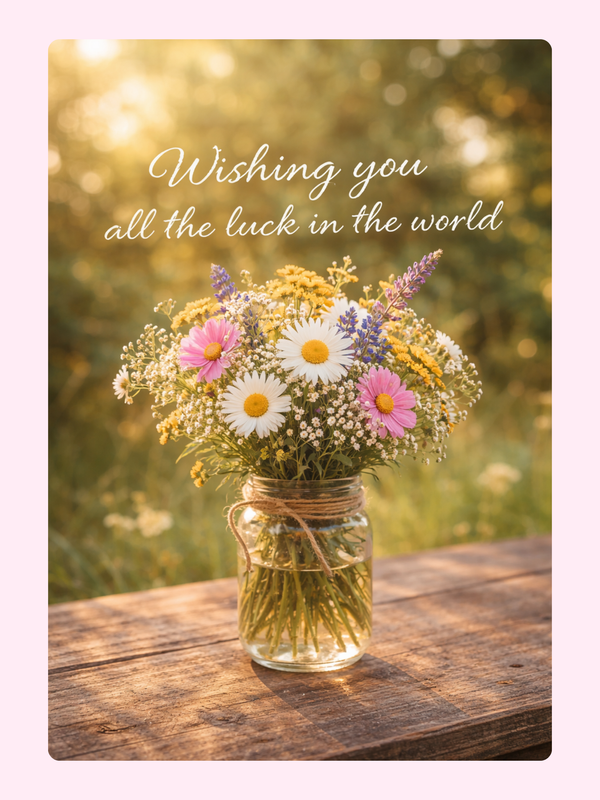 All The Luck In The World Cake Card