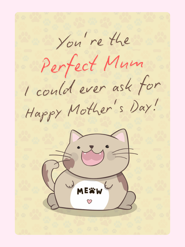 Your Are The Perfect Mum Cake Card