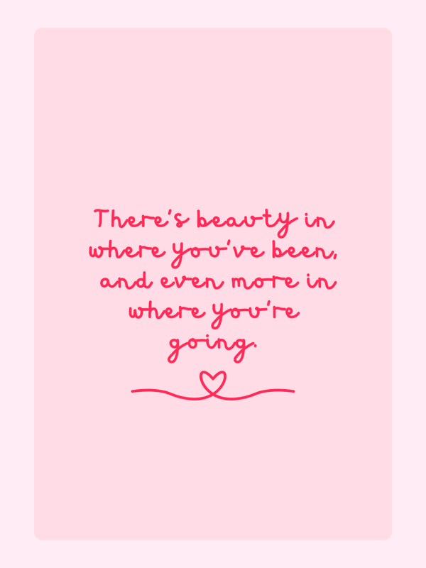 Beauty In Where You're Going Cake Card, just because