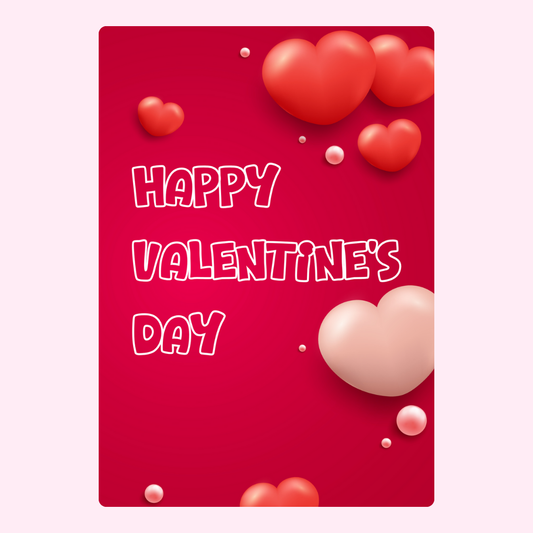 Valentine's Day card with hearts, image 5