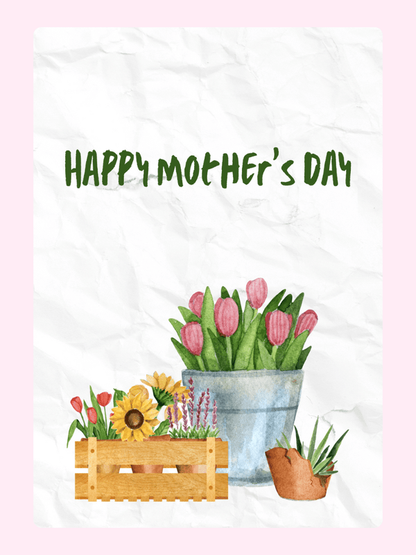 Happy Mother's Day30 Cake Card, for Mum