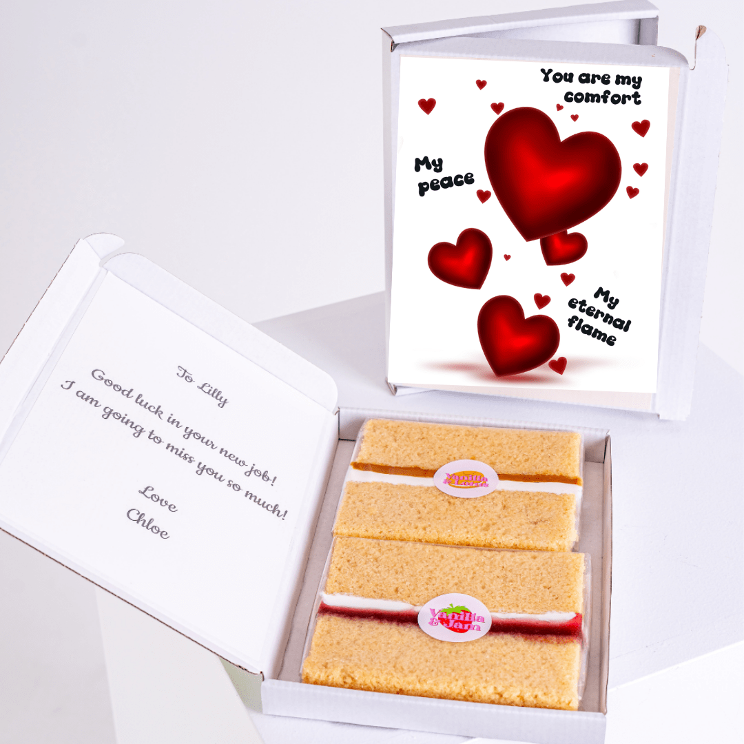 Cake gift for Lilly with a card saying You are my comfort.