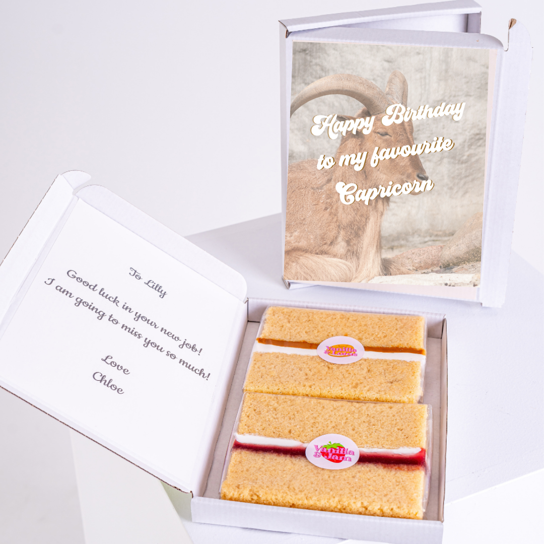 Birthday cake and card for Lilly, Happy Birthday Capricorn.