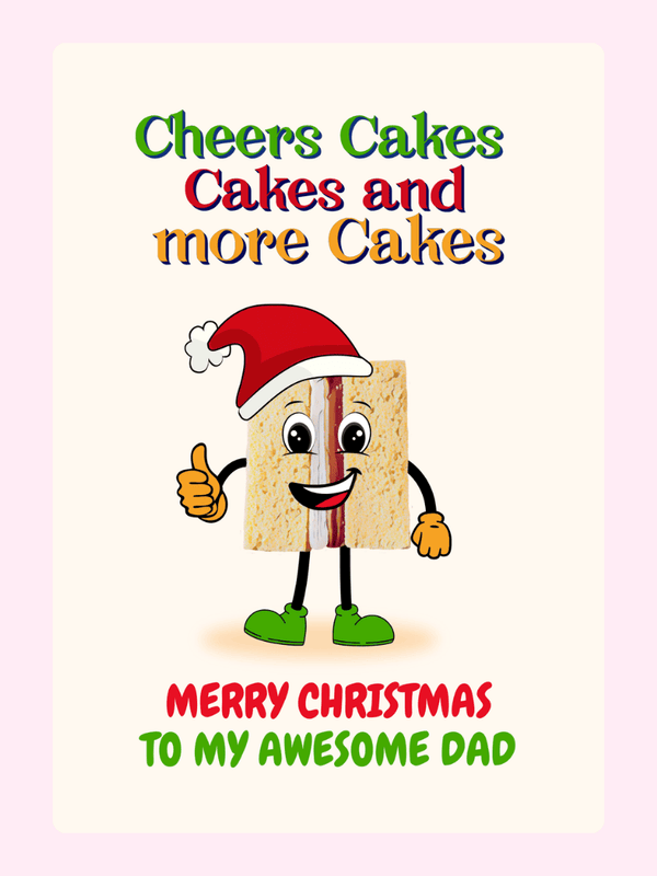 To My Awesome Dad Cake Card