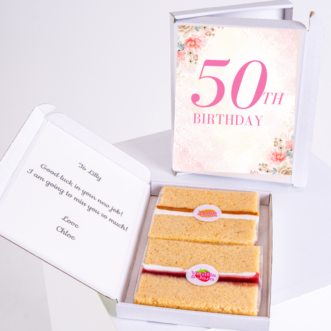 61_50th Birthday cake gift box for Lilly